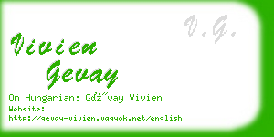 vivien gevay business card